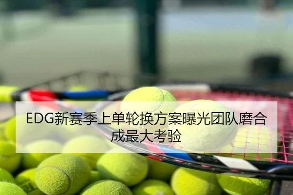 EDG新赛季上单轮换方案曝光团队磨合成最大考验